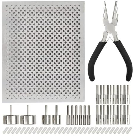 Guihydur Kit de plantillas de perlas de alambre de segunda generación con pinza de doblado de alambre 6 en 1 y metálicos, herramientas de fabricación de