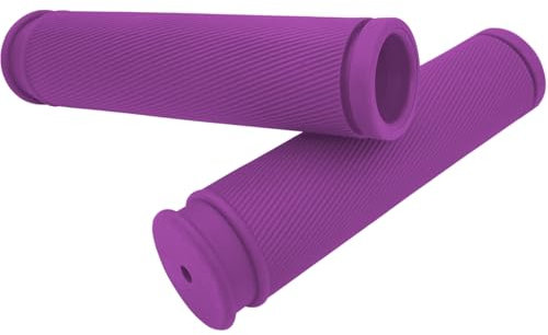 VIAUMBR Fahrradgriffe Fahrrad Griffe Fahrrad Lenkergriffe Stoßfest Rutschfester Gummi 1 Paar für Fahrrad Rennrad MTB Mountainbike Trekking Rad eBike 125mm Lila