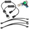 Gebildet Cable Adaptador de Corriente para Ventilador USB de 2piezas a 3pines/4pines PWM 5V con Interruptor,Regulador de Velocidad del Viento del Ventilador,Cable Divisor PWM de 2vías/PWM de 3vías