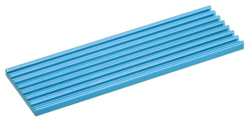 QUARKZMAN 1 Pack M.2 2280 Nvme SSD Dissipateur Thermique avec Pad Thermique Alliage Aluminium Radiateur de froid pour PC Portable, 70x22x3mm, Bleu Ciel