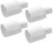 HOMSFOU 4er Set G24D Zu E27 Lampenfassung Adapter 2 Pin Sockel Für Lichtquellen Kompatibel Mit G24D Leuchtmitteln Idealer Lampensockel Ersatz Vielseitig Einsetzbar