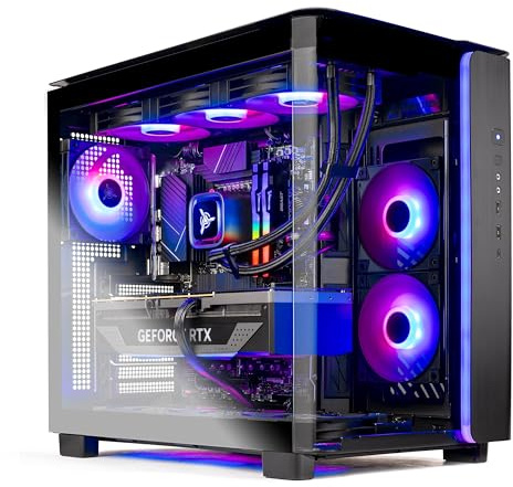 Skytech King 95 PC de jeu, Ryzen 7 7800X3D, 4,2 GHz (5 GHz Turbo Boost), NVIDIA RTX 5070 Ti 16 Go, SSD 1 To Gen4, 32 Go DDR5 RAM 6000 RGB, 850 W, Gold, ATX 3.0 PSU, 360 mm, ARGB AIO, Wi-Fi 11 dans 11