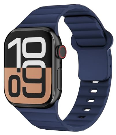 Sportivo Cinturini Compatibile con Cinturino Apple Watch 40mm 41mm 38mm 42mm 44mm 45mm 46mm per Donna/Uomo,Traspirante Morbida Silicone Band per Apple Watch Serie 10 9 8 7 6 5 4 3 SE Ultra/2 49mm