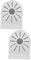 Angoily 2pcs Monitoring Bracket Panel Solar Panel Strip Ring Mount Surge Ring Doorbell Mount Projector Ceiling Mount Ring Cameras Video Camera Outside Camera White