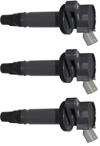 OTOZUM Blockzündspule Kompatibel Mit Toyota Für Avensis Für Kombi T22 1.6 1.8 Für VVT-I Für ZZT220 2000 2001 2002 2003 3 Stück Autozündspulenmotoren Zündspulen 90919T2002