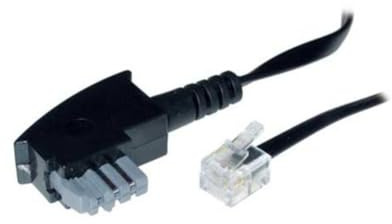 S/CONN maximum connectivity Telefonkabel TAE N-Stecker auf RJ11 Stecker, Telefon Anschlusskabel mit Brücke, 6/2, 10m