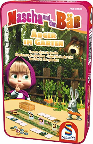 Schmidt Spiele 51288 - Mascha und der Bär, Ärger im Garten