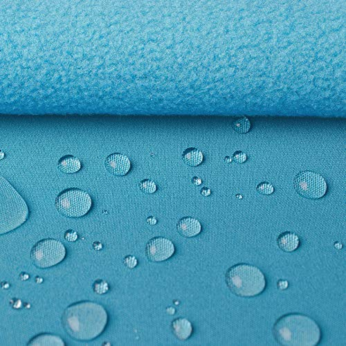 Öko-Tex® High-Tech Klimamembrane Softshell aus Jersey & Microfleece - winddicht, wasserdicht & atmungsaktiv - Meterware (türkis)