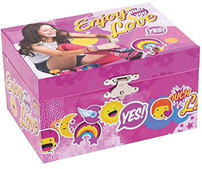 Joy Toy 18017 Schmuckschatulle Soy Luna mit Spieluhr, rosa, 15 x 10.5 x 8.5 cm