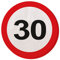 Decorative disposable party tableware road sign 30th birthday napkins traffic sign 33 x 33 cm Party napkins jubilee dishware Disposable napkins single-use dinnerware anniversary deco jubilee articles