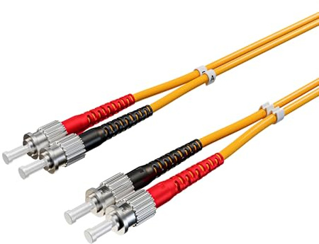 Kabelbude.eu LWL Glasfaser Duplex Patchkabel ST/ST OM2 50/125µm 3,00m