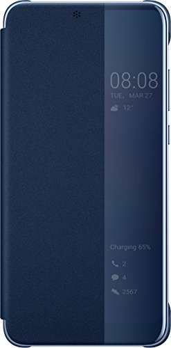 Huawei P20 Lite Custodia Flip, Interattiva, Blu