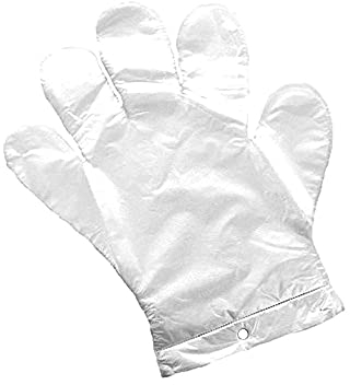 SolaDirect 100 x Disposable Plastic Gloves Polythene Food Prep Safe for Catering Hairdressers Butchers DIY (Large)