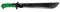 Hooyman Bush Machete with Heavy Duty Construction, Ergonomic No-Slip Handle and Belt Sheath for Gardening, Land Management, Bushcraft, Hunting and Outdoor, Black/Green