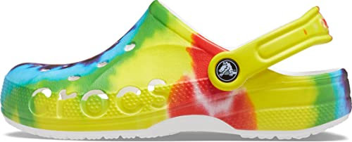 Crocs Unisex Baya Tie Dye Clog Clog, Multi, 3 UK Men/ 5 UK Women