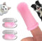 PawsOnly | Hundezahnbürste | Fingerzahnbürste für Hunde & Katzen | Zahnbürste Hund | Fingerlinge für Zahnpflege | Dog Toothbrush | Katzenzahnbürste | Zahnputzfingerling Welpen Cat Zähne Putzen (Rosa)