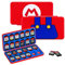 JINGDU Custodia per schede di gioco per Nintendo Switch, resistente e portatile, 48 slot di archiviazione dei giochi con 24 slot per schede di gioco e 24 slot per schede Micro SD (Mario)