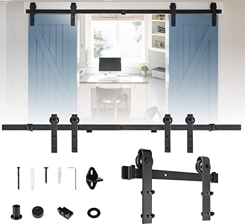 ACXIN Juego de herrajes para puertas correderas de 366 cm, para puertas correderas, puertas interiores