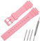 RCNZWQB Kunstharz-Armband, kompatibel mit Casio G-shock MRW-200H Herren und Damen, wasserdichtes Gummi-Ersatzarmband (rosa)