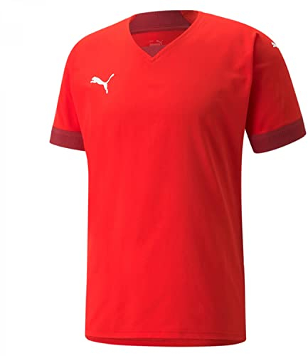 PUMA Herren Teamfinal Jersey Fußballtrikot, Rot-Rio Rot, M