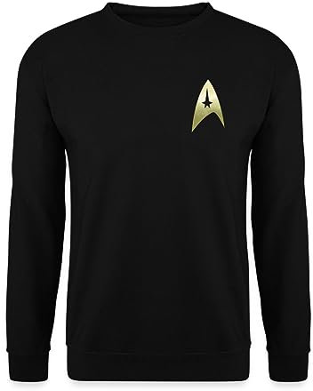 Spreadshirt Star Trek The Original Series Logo Unisex Pullover, L, Schwarz