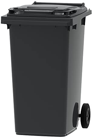 ESE Poubelle Conteneur à déchets 240L + Couvercle gris