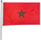 VENTDOUCE Bandera Marruecos, 90 x 150 cm, poliéster resistente, bandera Marruecos | Bandera exterior resistente para el hogar, jardín y césped