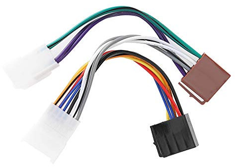 Adaptateur de Faisceau de Câblage Radio ISO pour Voiture, Ligne de Connexion de Connecteur de Ligne Audio de Voiture Faisceau de Câblage Intérieur ISO adapté pour Toyota