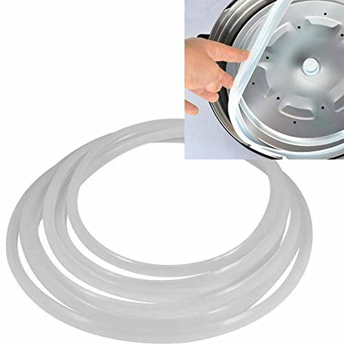 SPORTARC Schnellkochtopf-Dichtungsring, 18–32 cm, Ersatz-Dichtung, transparent, Silikon-Gummi, Dichtungsring für Zuhause