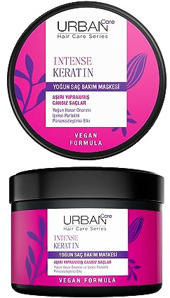URBAN Care Intense Keratin Intensive Haarpflege Maske speziell für stark strapaziertes Haar 230ml - Vegan
