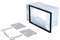 Marco para Auto Radio de Coche Universal 2 DIN Radio Coche Universal Marco Adaptador Doble DIN Autoradio Metal para Auto Radio Sonido Kit