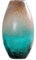 ROLTIN Keramikvase, grüne Eisriss-Glasvase, Büro-Tischvase, Dekoration, farbig, oval, getrocknete Blumen, Vase, Dekoration, minimalistisch