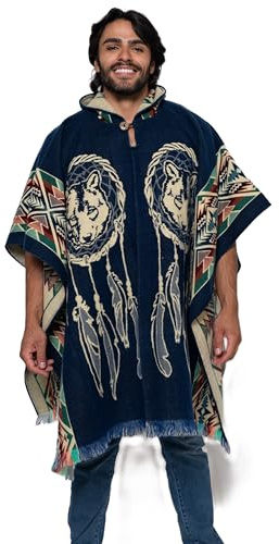 Alpaca Land Damen Poncho aus Alpakawolle Poncho