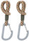 LÄSSIG Kinderwagenbefestigung (2 Stk.) Karabinerhaken Kinderwagenhaken Einkaufshaken/Stroller Hooks Cord olive/red/vanilla