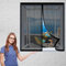 Zanzariera Magnetica Porta Finestra 70 x 140 cm Easy to Install Senza Fori Tendina Anti Zanzare Mosche Aria Fresca in & Keep Bugs Out per Tutte Le Taglie Finestra O Porte, Nero