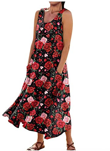 Robe Femme Chic Et Elegant, Robe Short Blanche Femme Sexy De Plage Jupes Robe De Mariée Princesse Femme Enceinte pour Mariage Invité Terracotta Cocktail Vetement Grande Taille (2-Rouge,5XL)