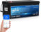 UBETTER Lifepo4 200Ah Bluetooth 12V 200Ah Lithium Batterie 4000+ Deep Cycle mit BMS, max. 2560W, perfekt für Wohnmobil, Solaranlage, Wohnwagen und Off-Grid