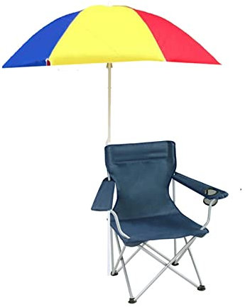TENGJUN Camping Chairs Folding Outdoor Lawn Chair With Canopy With Cup Holder Canopy for Travel Hiking