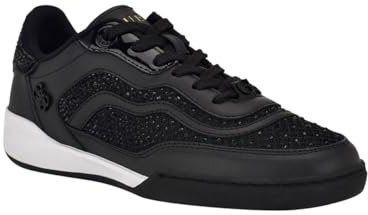 GUESS Damen Pritie Sneaker, Black Rhinestone 001, 39 EU