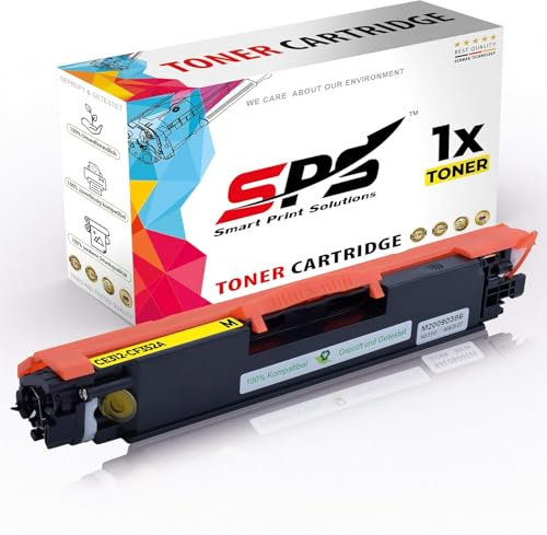 SPS Drucker Toner Kompatibel für HP Laserjet Pro 100 Color MFP M 175 Q - CE312A / 126A | Gelb | 1.000 Seiten