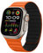 Tasikar Correas Magnéticas Compatible con Apple Watch 49mm 46mm 45mm 44mm 42mm Silicona Suave Correa de Repuesto Tipo Bucle Compatible con iWatch Ultra SE Series10 9 8 7 6 5 4 3, Naranja-Negro
