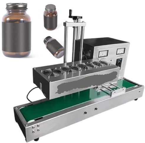 MIAOMI Industrial Aluminum Foil Sealing Machine, Automatic Bottle Cap Sealer Machine, Continuous Induction Bottle Cap Sealing Machine(130mm)