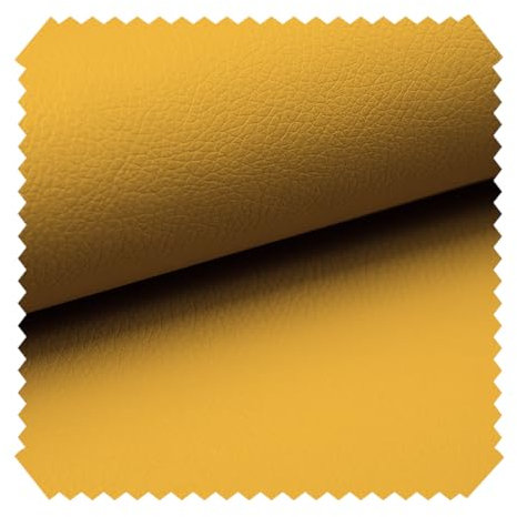 novely® Soltau | weiches Kunstleder PU Premium Qualität Polsterstoff mehr als 100.000 Touren Echtleder-Optik Möbelstoff | Meteware | 1lfm Farbe: 82 Senfgelb