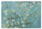 KitchenYeah© Platzsets Abwaschbar 6-Teilig 45x30 cm Tischsets Platzdeckchen rutschfeste Platzset Unterlage Tisch Set Esstisch Modern Placemats Van Gogh - Mandelblüte - Alte Meister - Kunst - Vintage