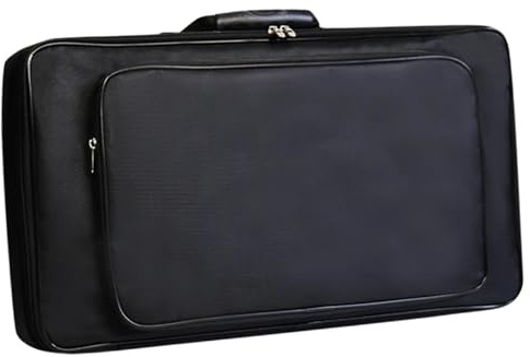 HOMOBABE Effektortasche Aufbewahrungskoffer Gewebe Oxford mit Tragbare Griff aus Schwarzer für Audio Effektgeräte für Outdoor Einsatz und Performance