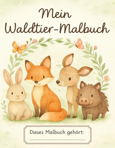 Mein Waldtier-Malbuch