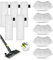 YZROHYI 10 Piezas Paño Microfibra para Karcher,Paños para Limpiador de Vapor Reutilizables,Recambio Mopa Vaporeta Lavable para Karcher Easyfix SC1 SC2 SC4 SC5,Accesorios Vaporeta Recambios Paños Mopa