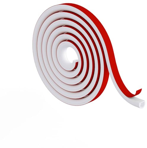 Delamu Silikon Kabelkanal Weiß Selbstklebend 2m – Flexibler Mini Kabelschacht (15x10mm) für 1 Kabel, halbrund & schneidbar, Kabelabdeckung für Wand, TV, Decke & Fußleisten