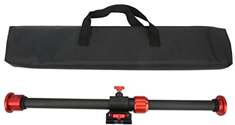 ZMCPODALK Carbon Fiber Tripod Extension Arm, Horizontal Tripod Boom Arm with 360 Degree Rotation and Arca Quick Release Base, Dual 1/4in 3/8in Mount for Overhead Camera Setup