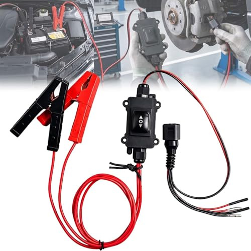 Universal Car Motor Diagnostic Tool, EPB Emergency Release Tool, Electronic Parking Brake Reset Tools, Check Engine Light, Cranking & Charging System Test for Car and Motorcycle